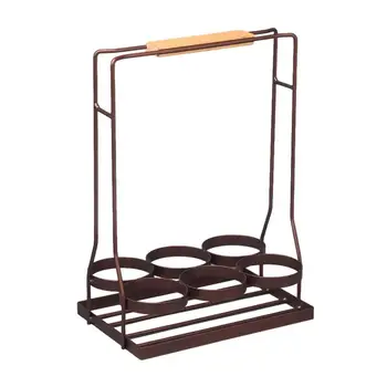 Desktop Wine Rack Bar Home Wrought Iron Wine Bottle Organizer Anti Scratch 6 Glasses Kitchen Utensil Restaurant Storage Holder
Desktop Wine Rack Bar Home Wrought Iron Wine Bottle Organizer Anti Scratch 6 Glasses Kitchen Utensil Restaurant Storage Holder