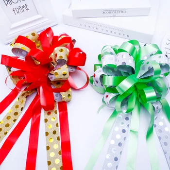 10pcs Polka Dots Two-color 6cm large Pull Bow ribbon for Gift wrap Christmas Party Wedding chair ties Car Decor
10pcs Polka Dots Two-color 6cm large Pull Bow ribbon for Gift wrap Christmas Party Wedding chair ties Car Decor