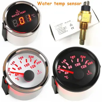 52mm Digital Water Temp Gauges 9-32vdc Water Temp Sensors M14x1.5 M16x1.5 NPT-3/8 100-250 Fahrenheit for Car Truck Boat 
52mm Digital Water Temp Gauges 9-32vdc Water Temp Sensors M14x1.5 M16x1.5 NPT-3/8 100-250 Fahrenheit for Car Truck Boat