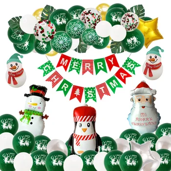 91 Pcs Christmas decoration Balloon Set Merry Christmas red and green flag balloon chain combination Christmas balloon decor
91 Pcs Christmas decoration Balloon Set Merry Christmas red and green flag balloon chain combination Christmas balloon decor