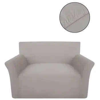 Sofahusse sofa cover stretch slipcover beige cotton jersey 
Sofahusse sofa cover stretch slipcover beige cotton jersey