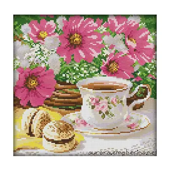 DIY Hand Knitting Print Cross Stitch Set Embroidery Set 11CT Flower Coffee Dessert Pattern Cross Stitch 36 * 36cm Home Decoratio
DIY Hand Knitting Print Cross Stitch Set Embroidery Set 11CT Flower Coffee Dessert Pattern Cross Stitch 36 * 36cm Home Decoratio