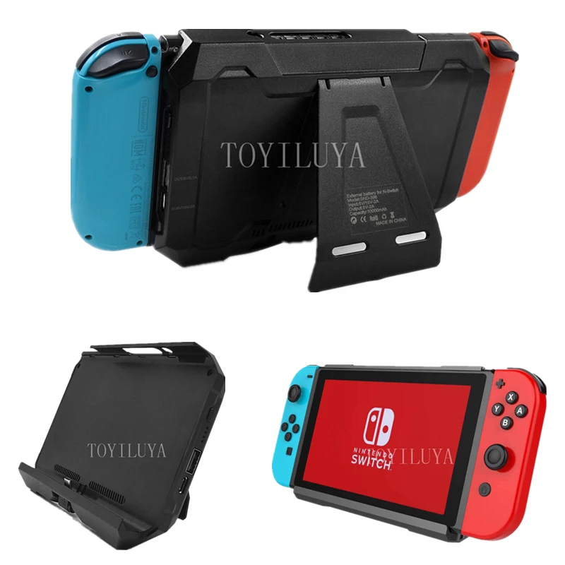 2 in 1 External Battery For Nintend Switch 10000mAH Back Battery Cover with Stand Bracket For Nintendos Switch Games Accessories
2 in 1 External Battery For Nintend Switch 10000mAH Back Battery Cover with Stand Bracket For Nintendos Switch Games Accessories