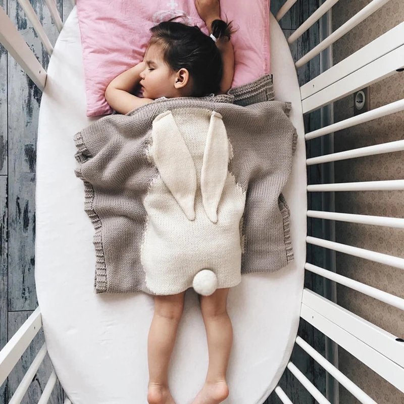 Baby Blanket Cute Rabbit Ear Three Dimensional Multipurpose Blanket Children's Knitting Blanket Beach Mat Size 73x108cm
Baby Blanket Cute Rabbit Ear Three Dimensional Multipurpose Blanket Children's Knitting Blanket Beach Mat Size 73x108cm