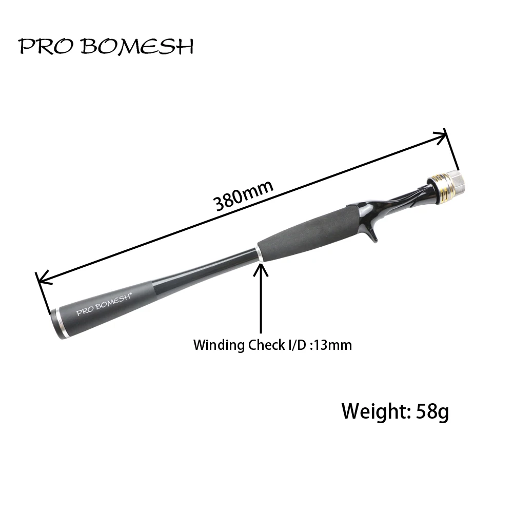 

Pro Bomesh 1Set Taper Carbon Tube Grip Butt Section Casting Rod Building Component Handle Rod Repair DIY blank Accessory