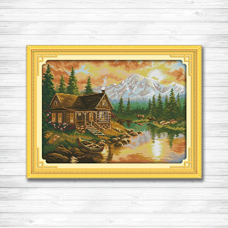 Sunset Scenery 11CT print on the fabric DMC 14CT Cross Stitch kits needlework full embroidery Sets Cabin Scenic Home Decoration
Sunset Scenery 11CT print on the fabric DMC 14CT Cross Stitch kits needlework full embroidery Sets Cabin Scenic Home Decoration