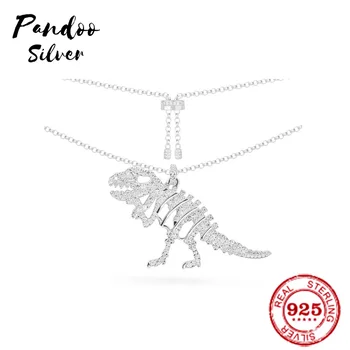Fashion Charm Sterling Silver Copy 1:1 Copy,Adjustable Silver Dinosaur Rexy Bone Necklace Women Monaco Jewelry Gift With Logo
Fashion Charm Sterling Silver Copy 1:1 Copy,Adjustable Silver Dinosaur Rexy Bone Necklace Women Monaco Jewelry Gift With Logo