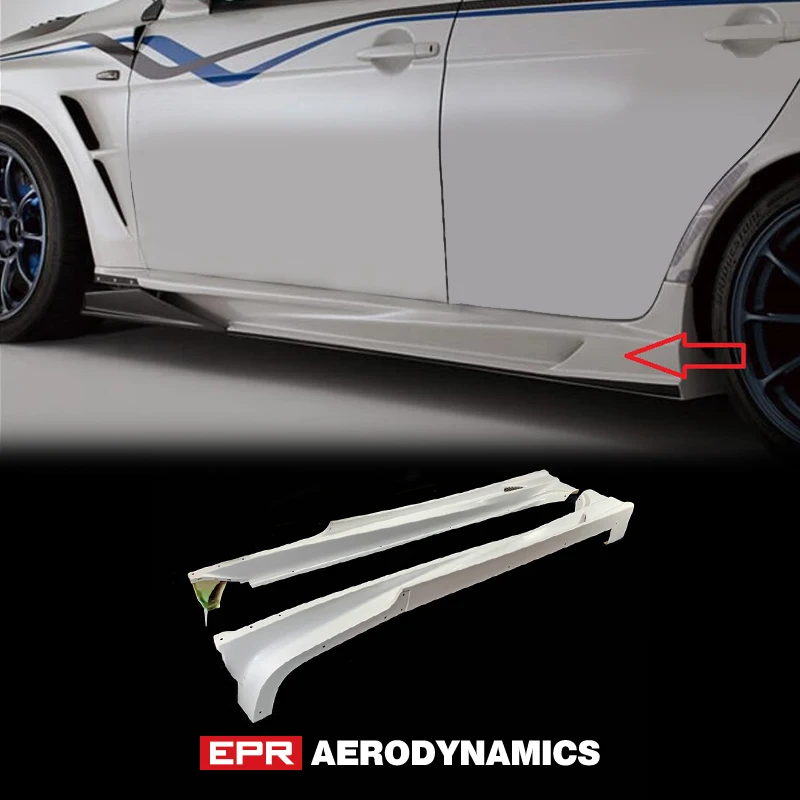 Автомобильные аксессуары для Mitsubishi EVO 10 VRS Ultimate FRP стекловолокно боковая юбка с