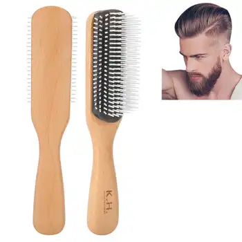 Hair Comb Nine Row Comb Anti-Static Curly Hair Comb Wooden Massager Hairdressing Hairbrush Nine Row Comb 
Hair Comb Nine Row Comb Anti-Static Curly Hair Comb Wooden Massager Hairdressing Hairbrush Nine Row Comb