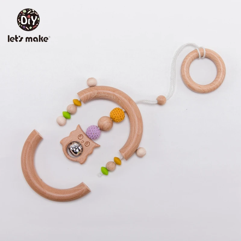 Let's Make 10pcs Baby Teether Wooden Ring Beech Half Ring With Hole 48*96mm Natural Wood Teething DIY Craft Accessories BPA Free Let's Make 10pcs Baby Teether Wooden Ring Beech Half Ring With Hole 48*96mm Natural Wood Teething DIY Craft Accessories BPA Free