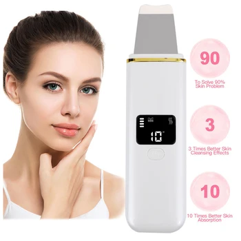 Ultrasonic Face Scrubber Deep Cleaning Machine Skin Scrubber Peeling Spatula Blackhead Removal Facial Pore Cleaner Women Beauty
Ultrasonic Face Scrubber Deep Cleaning Machine Skin Scrubber Peeling Spatula Blackhead Removal Facial Pore Cleaner Women Beauty
