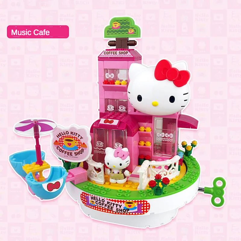 Chao sheng Hello Kitty hello kitty Music Scene Series GIRL'S Building Blocks CHILDREN'S Toy
