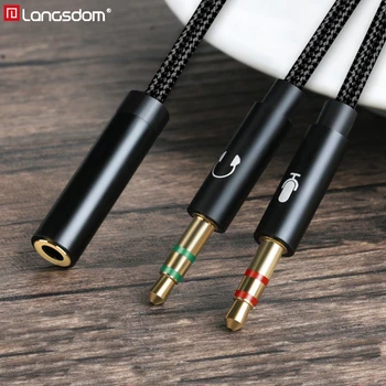 Langsdom 1 Meter Headphone Splitter for Computer 3.5mm Female to 2 Male 3.5mm Mic Audio Y Splitter Cable Headset to PC Adapter
Langsdom 1 Meter Headphone Splitter for Computer 3.5mm Female to 2 Male 3.5mm Mic Audio Y Splitter Cable Headset to PC Adapter