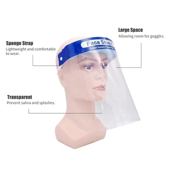 20pcs Full Face Shield Masks Transparent Protective Mask Particulate Respirator Hat Mask Saliva Transmission transparent Masks 
20pcs Full Face Shield Masks Transparent Protective Mask Particulate Respirator Hat Mask Saliva Transmission transparent Masks