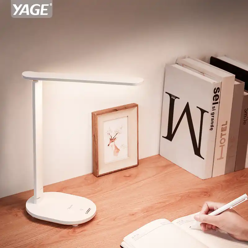lamp reading book light led desk lamp table touch 3 light color
