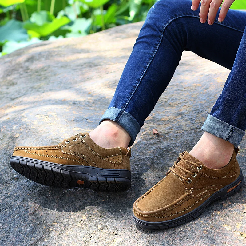 Natural Leather Men Boots Designer Lace Up Men Shoes Non-Slip Ankle Boots Thick Bottom Retro Autumn Shoes Men 
Natural Leather Men Boots Designer Lace Up Men Shoes Non-Slip Ankle Boots Thick Bottom Retro Autumn Shoes Men