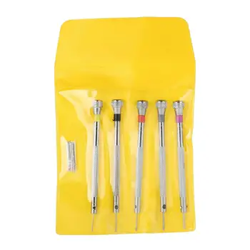 5pcs Screwdriver Set Eyeglasses Watch Jewelry Watchmaker Precision Repair Tool Kit Hand Tool Set 0.8mm-1.6mm 
5pcs Screwdriver Set Eyeglasses Watch Jewelry Watchmaker Precision Repair Tool Kit Hand Tool Set 0.8mm-1.6mm