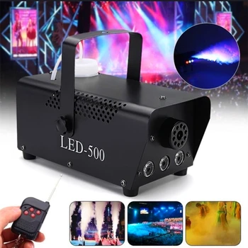 Disco Colorful 500W Smoke Machine With RGB LED Lights Wireless Control Mini LED Smoke Ejector Home Party Stage Fogger Equipment
Disco Colorful 500W Smoke Machine With RGB LED Lights Wireless Control Mini LED Smoke Ejector Home Party Stage Fogger Equipment