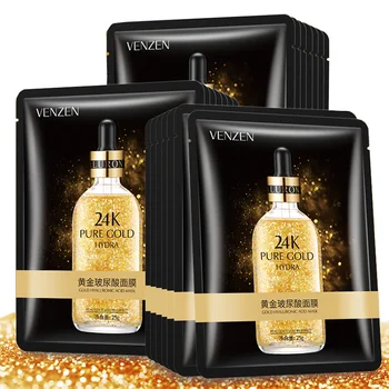 10Pcs Moisturizing shrink pores oil control Hyaluronic acid 24k gold facial mask tender skin mask for face skin care mascarillas
10Pcs Moisturizing shrink pores oil control Hyaluronic acid 24k gold facial mask tender skin mask for face skin care mascarillas