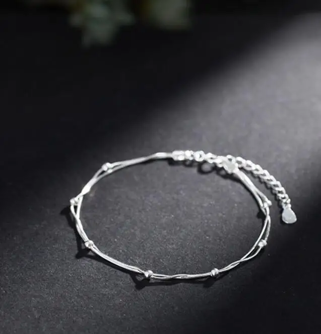 Silver Bracelet Women Multilayer Octagonal Snake Chain Handmade Beads Fine Chain Silver Wrist Chain LB64
Silver Bracelet Women Multilayer Octagonal Snake Chain Handmade Beads Fine Chain Silver Wrist Chain LB64