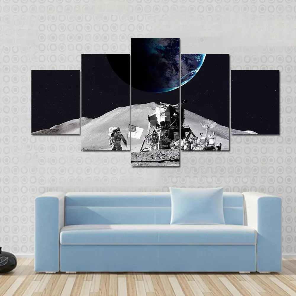 The first successful landing of human beings on the moon art painting picture modern home childrens room art decoration painting
The first successful landing of human beings on the moon art painting picture modern home childrens room art decoration painting
