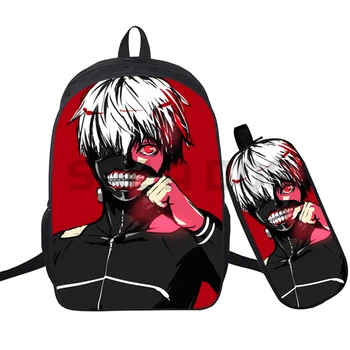 New Tokyo Ghoul Print 16 Inch School Backbags Teen Boys Girls Mochila Backpack Kids Fashion Rucksack 2pcs/Sets with Pencil Case
New Tokyo Ghoul Print 16 Inch School Backbags Teen Boys Girls Mochila Backpack Kids Fashion Rucksack 2pcs/Sets with Pencil Case