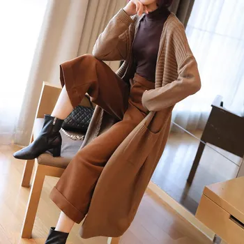 2020 Spring Winter Women Sweater Coat Long Sleeve Casual Open Stitch Cardigans Loose Knitted Oversize Women Outwear Coat Knit
2020 Spring Winter Women Sweater Coat Long Sleeve Casual Open Stitch Cardigans Loose Knitted Oversize Women Outwear Coat Knit