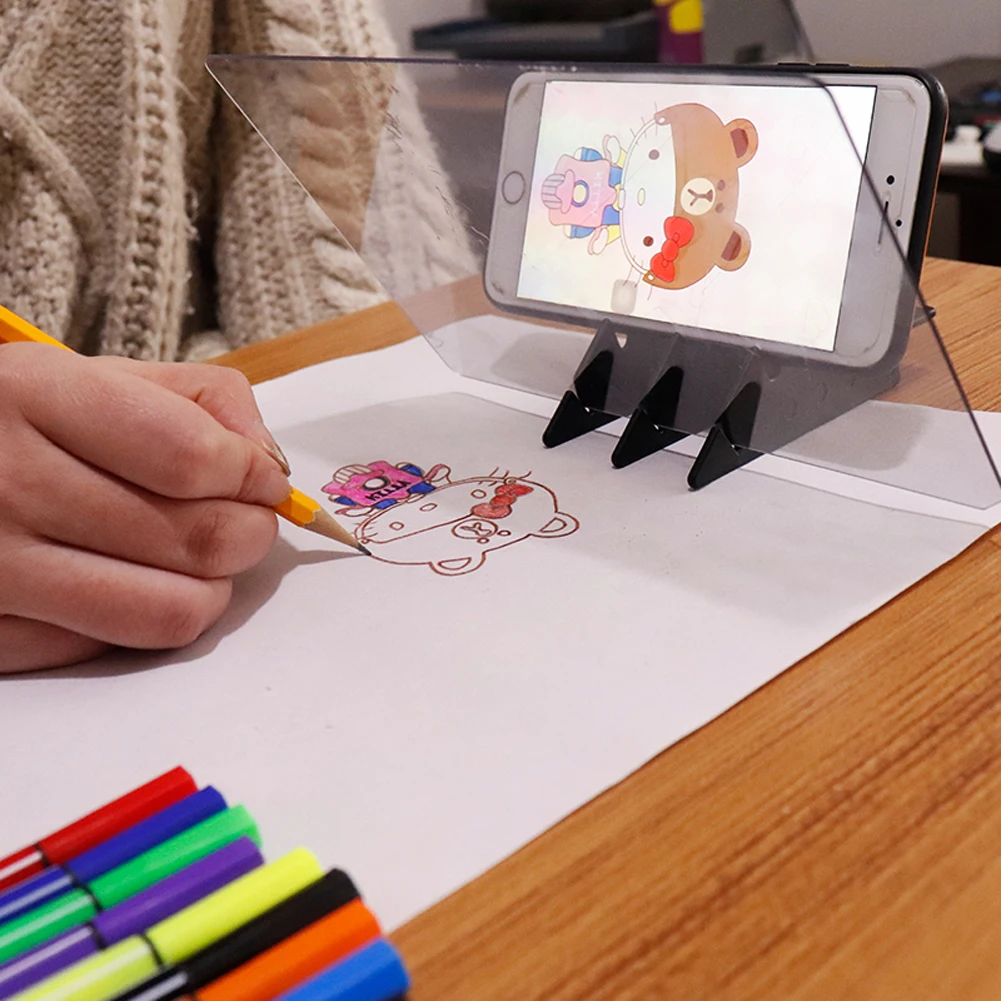 Imaging Drawing Board Sketch Reflection Dimming Bracket Painting Mirror Plate Tracing Copy Table Projection Plotter | Канцтовары для