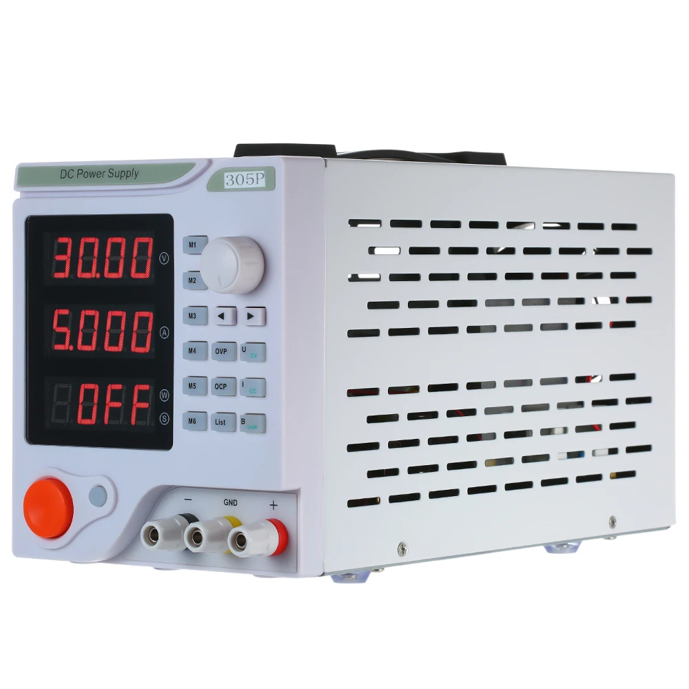 DC Portable Voltage Regulator 4 Digits Display LED Adjustable Power Supply Programmable Switching Power Supply 30V 5A 150W
DC Portable Voltage Regulator 4 Digits Display LED Adjustable Power Supply Programmable Switching Power Supply 30V 5A 150W
