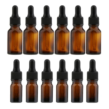 Lots 12 Pieces Empty Glass Travel Refillable Liquid Bottles for Essential Oil Reagent with Eye Dropper
Lots 12 Pieces Empty Glass Travel Refillable Liquid Bottles for Essential Oil Reagent with Eye Dropper