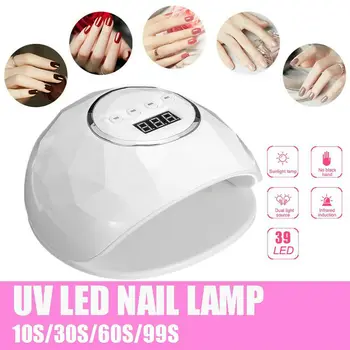 86W F6 UV LED Lamp Nail dryer For All Gels 39 LEDs Dryer Lamp Polish Sun Light Timer 10/30/60/99s For Nail Dryer LCD Display New
86W F6 UV LED Lamp Nail dryer For All Gels 39 LEDs Dryer Lamp Polish Sun Light Timer 10/30/60/99s For Nail Dryer LCD Display New