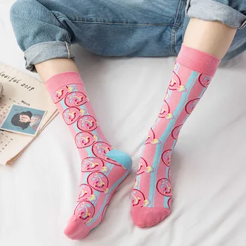 Women's Socks Japanese Cotton Colorful Cartoon Cute Funny Happy kawaii Skull Alien Avocado Socks for Girl Christmas Gift
Women's Socks Japanese Cotton Colorful Cartoon Cute Funny Happy kawaii Skull Alien Avocado Socks for Girl Christmas Gift