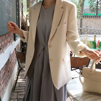 Casual Long Sleeve Slim Warm Lapel Coat Blazer Women Spring Fall Solid Color Jacket
Casual Long Sleeve Slim Warm Lapel Coat Blazer Women Spring Fall Solid Color Jacket