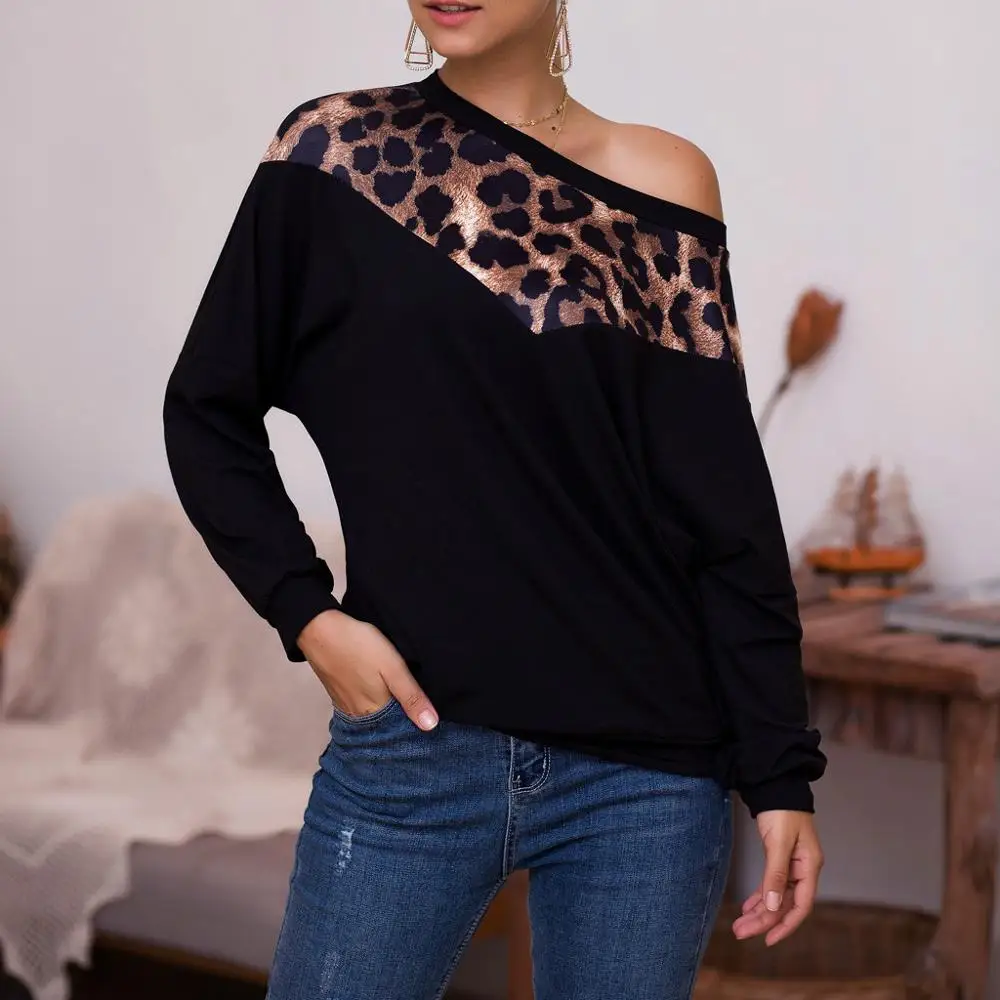 2019 New Autumn Winter Fashion Women Long Sleeve O Neck Leopard Patchwork T-shirt Women Casual Pullover Sweatshirt Tops
2019 New Autumn Winter Fashion Women Long Sleeve O Neck Leopard Patchwork T-shirt Women Casual Pullover Sweatshirt Tops