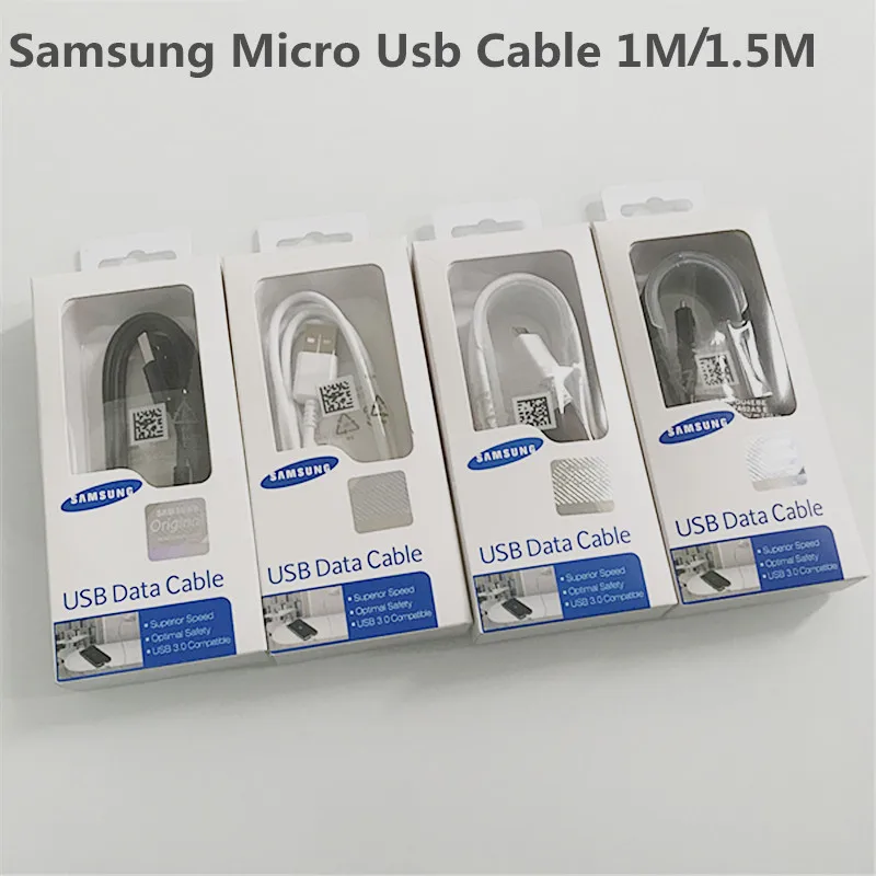 Кабель Micro USB для SAMSUNG S6 S7 S7Edge S4 Note 4 5 J3 J6 A8 A3 A5 A7 100 150 см 2016 | Мобильные телефоны и