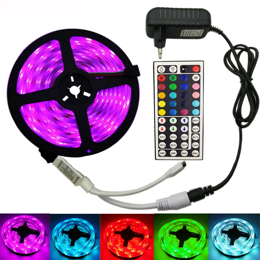 5M LED Strip 5050 IP65 RGB Christmas 150 LEDs Light Flexible Ribbon Stripe DC 12V RGB Tape IR Controller Adapter
5M LED Strip 5050 IP65 RGB Christmas 150 LEDs Light Flexible Ribbon Stripe DC 12V RGB Tape IR Controller Adapter