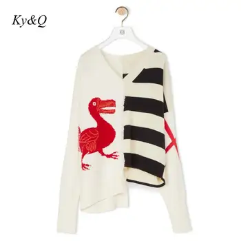 Brand Design 2020 Winter Luxury Women Sweater Duck Jacquard Loose Lazy Fashion Striped Patchwork Cardigans Coat Outwear Clothes
Brand Design 2020 Winter Luxury Women Sweater Duck Jacquard Loose Lazy Fashion Striped Patchwork Cardigans Coat Outwear Clothes