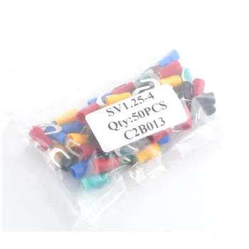 50pcs SV Type Wire Spring Terminal SV1.25 Fork U Y PVC Insulate Ferrules Block Spade Cold Pressing Cable End Crimp Connector
50pcs SV Type Wire Spring Terminal SV1.25 Fork U Y PVC Insulate Ferrules Block Spade Cold Pressing Cable End Crimp Connector