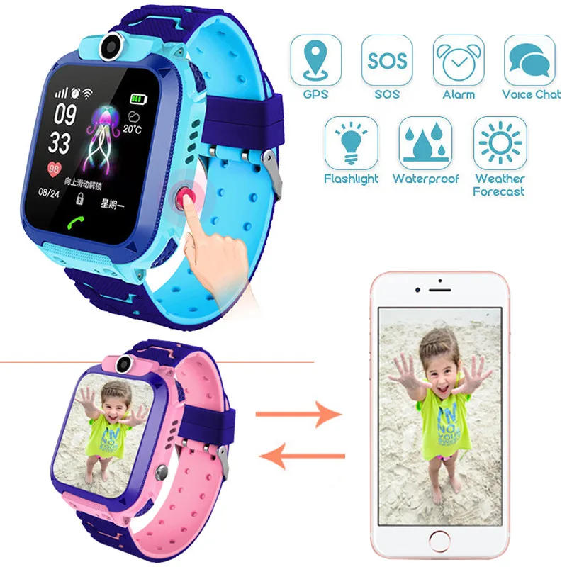 Waterproof Smart Watch GPS Tracker SOS Call SIM Card Kids Phone Watches For Android IOS Phone A Gift to Child
Waterproof Smart Watch GPS Tracker SOS Call SIM Card Kids Phone Watches For Android IOS Phone A Gift to Child