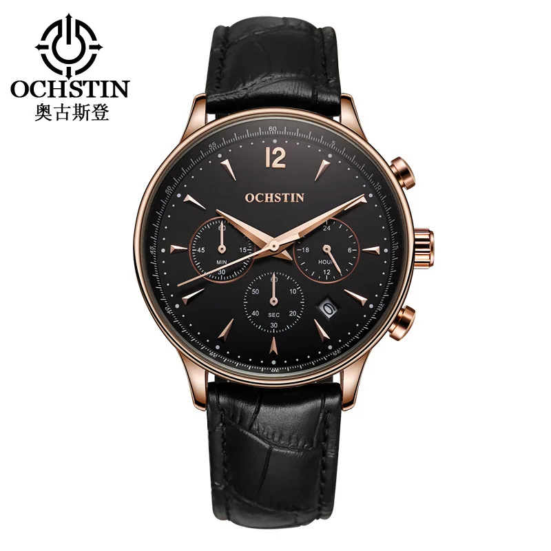 Men Business Calendar Watch Waterproof Three Eye Multifunction Quartz Watch Europe And America Hot Selling Watch 
Men Business Calendar Watch Waterproof Three Eye Multifunction Quartz Watch Europe And America Hot Selling Watch