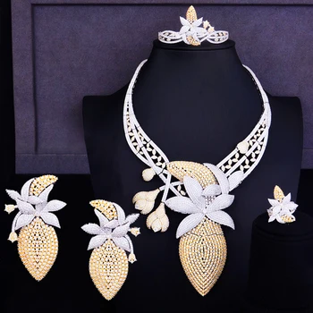 GODKI Luxury Big Flower Bud Women Party Earring Bracelet Ring Necklace 4pcs Sets African Gold Wedding Costume Jewelry
GODKI Luxury Big Flower Bud Women Party Earring Bracelet Ring Necklace 4pcs Sets African Gold Wedding Costume Jewelry