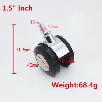 5PCS Office Chair Caster Wheels 1.5-2 Inch Swivel Rubber Caster Wheels Replacement Soft Safe Rollers Furniture Hardware
5PCS Office Chair Caster Wheels 1.5-2 Inch Swivel Rubber Caster Wheels Replacement Soft Safe Rollers Furniture Hardware