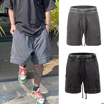 KANYE High Street Washed Retro Knit Loose Shorts Men and Women Harajuku Drawstring Oversize Five-point Pants Mens Casual Shorts
KANYE High Street Washed Retro Knit Loose Shorts Men and Women Harajuku Drawstring Oversize Five-point Pants Mens Casual Shorts