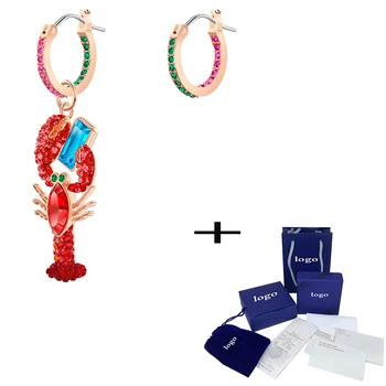 SWA High Quality New OCEAN LOBSTER Pierced Earrings Shiny Crystal Ladies Earring Jewelry Fashion Chic Gift Unique Retro
SWA High Quality New OCEAN LOBSTER Pierced Earrings Shiny Crystal Ladies Earring Jewelry Fashion Chic Gift Unique Retro