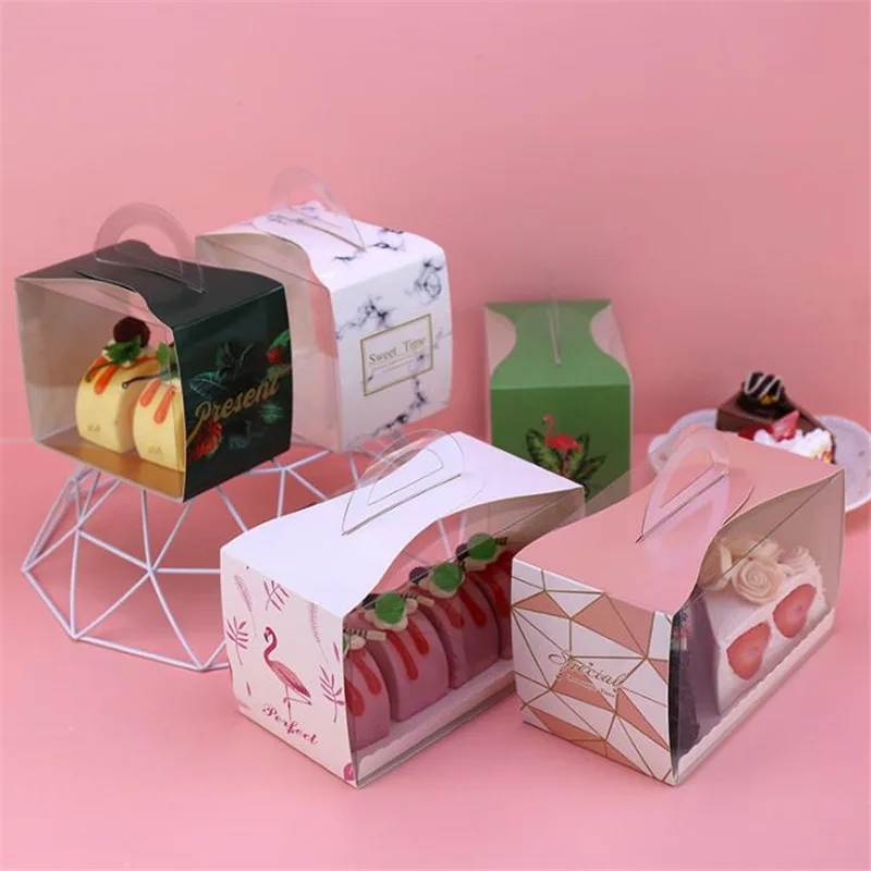 Flamingo/Marble/Leaves Portable PVC Box Cut Pieces Cake Dessert Packaging Box Wedding Cake Boxes Christmas Transparent Gift Box
Flamingo/Marble/Leaves Portable PVC Box Cut Pieces Cake Dessert Packaging Box Wedding Cake Boxes Christmas Transparent Gift Box