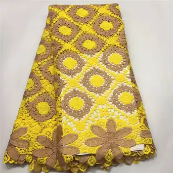 Yellow African Laces High Quality Tulle Fabric Laces Nigerian French Mesh Lace Guipure Cord Lace Fabric For Women
Yellow African Laces High Quality Tulle Fabric Laces Nigerian French Mesh Lace Guipure Cord Lace Fabric For Women