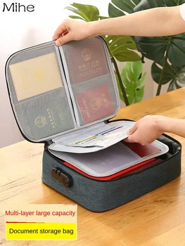 Mihe Certificate Storage Bag Box Home Home Multi-layer Large Capacity Multi-function Box Certificate Document Passport Card Bag
Mihe Certificate Storage Bag Box Home Home Multi-layer Large Capacity Multi-function Box Certificate Document Passport Card Bag