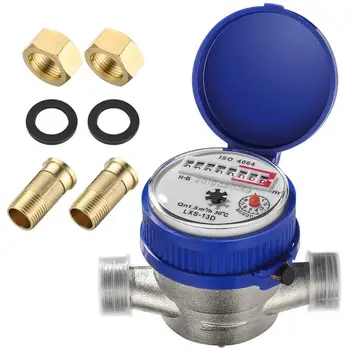1PC Water Meter Easy to Install High Quality Durable Accurate Cold Water Meter Water Flow Meter for Home Outdoor Garden Indoor
1PC Water Meter Easy to Install High Quality Durable Accurate Cold Water Meter Water Flow Meter for Home Outdoor Garden Indoor