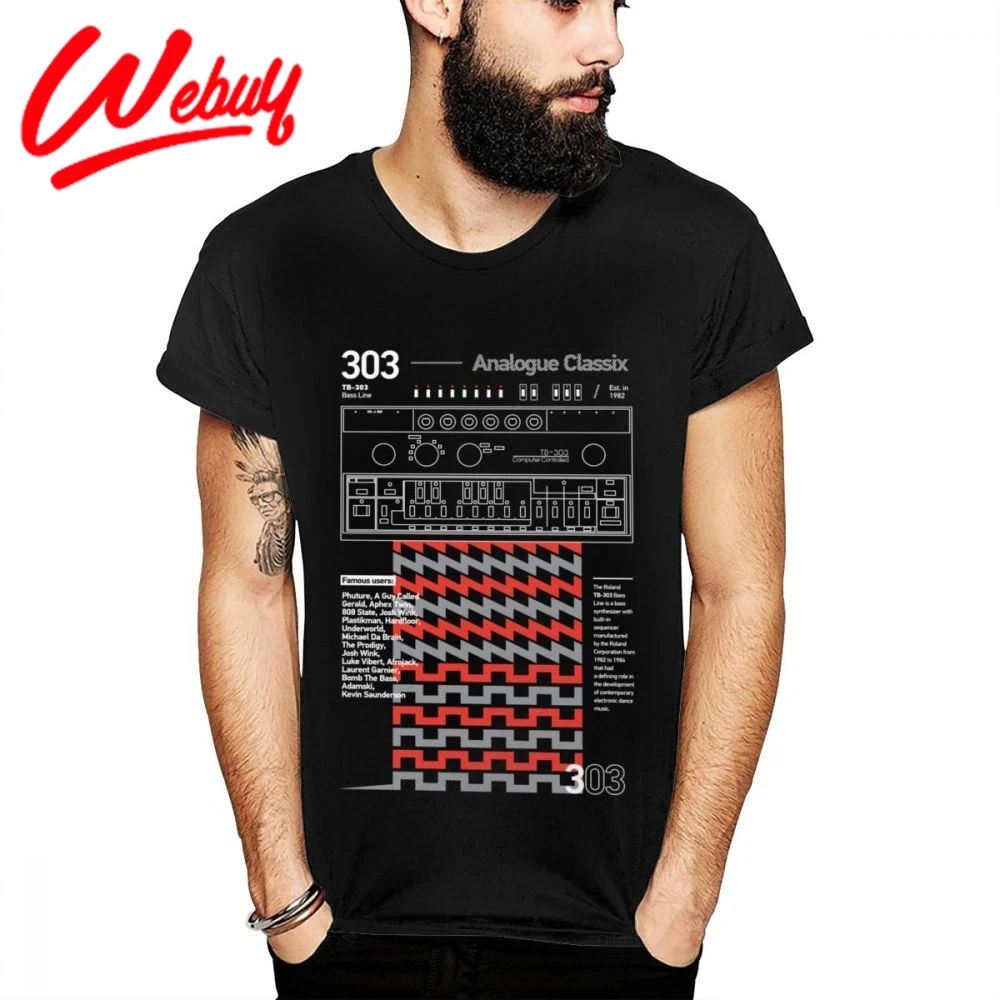 Unique Design Roland TB 303 T Shirt Bass Line Synthesizer Electronic DJ Music Funny Healthy Cotton Latest T-shirt S-6XL US Size
Unique Design Roland TB 303 T Shirt Bass Line Synthesizer Electronic DJ Music Funny Healthy Cotton Latest T-shirt S-6XL US Size