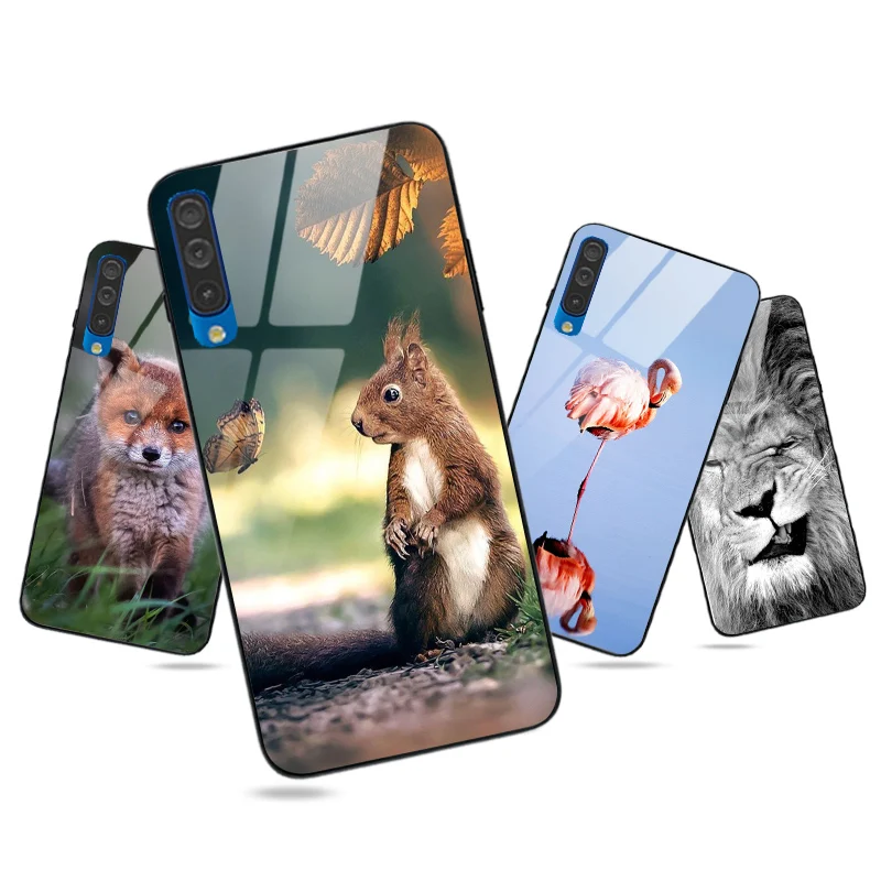 Животное чехол для телефона Samsung A50S A30S A20S A10S A50 A30 A20 A40 A70 A10 A6 A7 A8 A9 2018 A3 A5 2016 A21S A51 A71